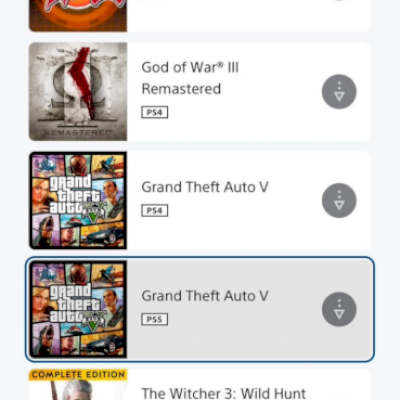 Conta PSN com 5 jogos PS5