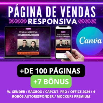 Páginas De Vendas - Templates Canva + Wordpress Elementor