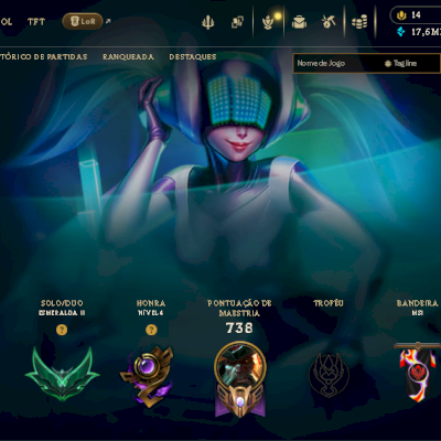 CONTA Esmeralda II PRONTA PARA JOGAR! DE ALTO NÍVEL 480