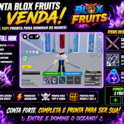🔥 CONTA BLOX FRUITS ABSURDA À VENDA! V4 FULL MINK + CDK + GOD HUMAN + GÁS PERM