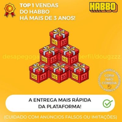 CAIXA HC 31 DIAS - MUITAS UNIDADES HABBO CLUB