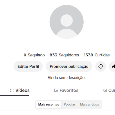 CONTA TIK TOK 833 SEG E 1,3K DE CURT (CONTAS TIK TOK)