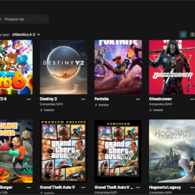 CONTA EPIC COM GTAV + FORTNITE + ROCKET LEAGUE + OUTROS JOGOS.