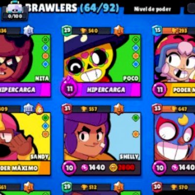 Conta de brawl Stars, 28k de troféus