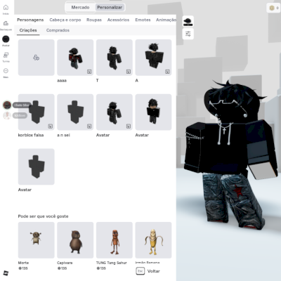 conta de roblox