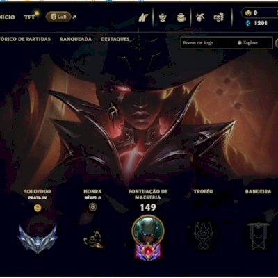 Vendo conta lol NV 100 UPADA A MÃO, COM 65CHAMPS E 16 SKINS ENTREGA AUTOMATICA