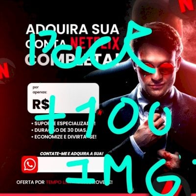 Pack +100 imagens para revenda streaming