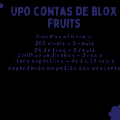 upo contas e pego determinados itens do blox fruits