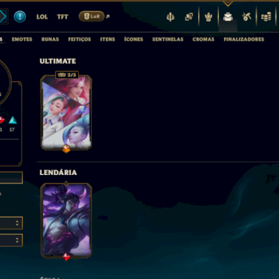 Platina 2 com 60 Champs e 29 Skins +1 Rara ( MONO SUP )