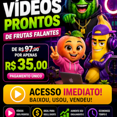 Novela das frutas FRUTAS VIRAL / SUPER PACK 2K DE VÍDEOS PRA VOCÊ MONETIZAR