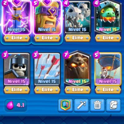 Quase todas as cartas nível 14