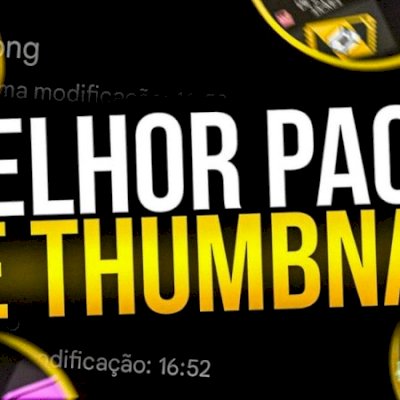🖼️ Thumbnail Pack Pro – Edição de Imagens para YouTubers!