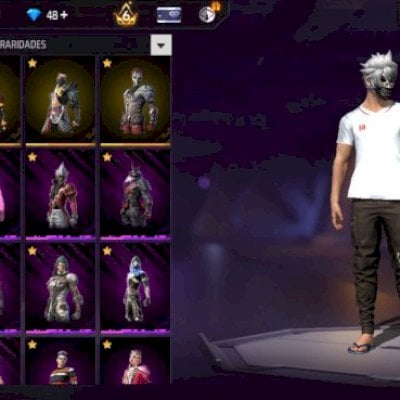 Conta FF extremamente rara e gemada!