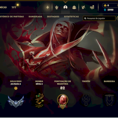 CONTA PARA SMURFAR LVL 30+ COM SKINS