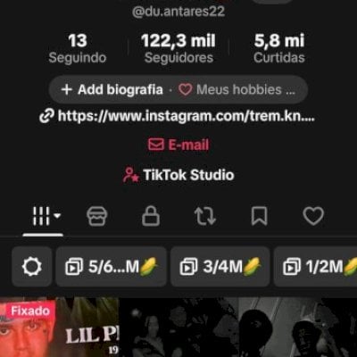 Conta com 100mil seguidores