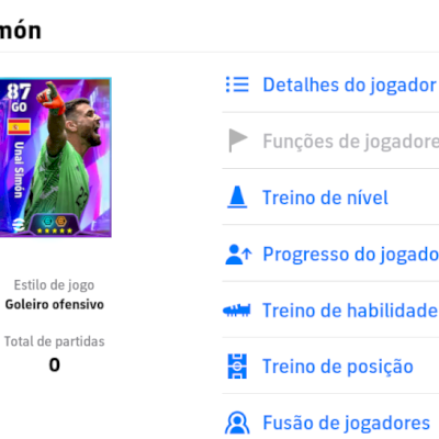 Contas efootball com Unai Simon 107