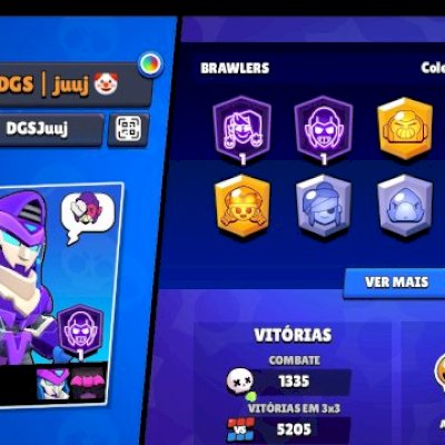 💥CONTA DE 5 ANOS UPADA: 78 BRAWLERS,+184 SKINS, PINS E SPRAYS, ICONES E MT+++💥