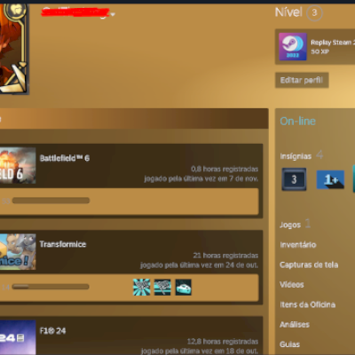 CONTA STEAM COM F1 24