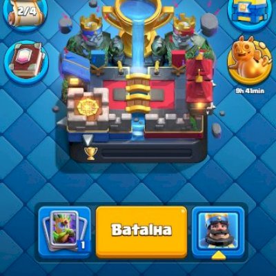 Conta de clash royale 9k e já pego liga 8