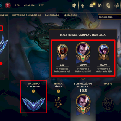 [Conta Br] Esmeralda 1 Soloq+skins+mmr Mediano +Zaahen Jornada Imortal