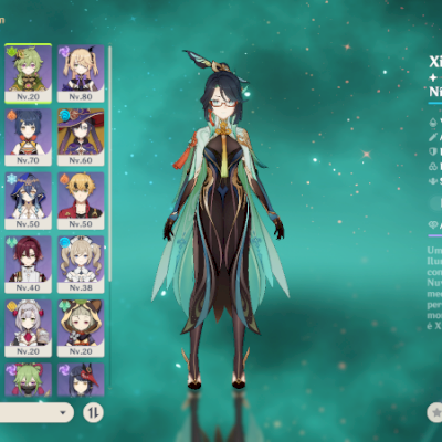 conta ar.54 com xianyun, ayato, venti arma 5 e etc