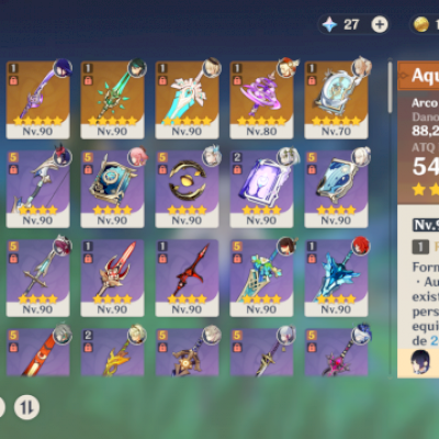 Conta ar 60 com vários t5 e várias armas t5