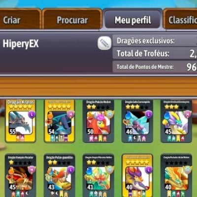 Conta dragon city