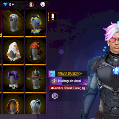 Conta Do Free Fire Gemada Com Angelical Feminina e masculina, Promoção