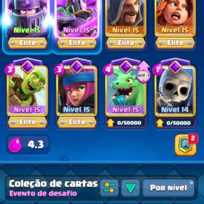 Conta com 2 passes recentes e 13 evolução 14 mil troféus