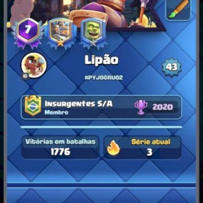 Conta de 7 anos Clash Royale