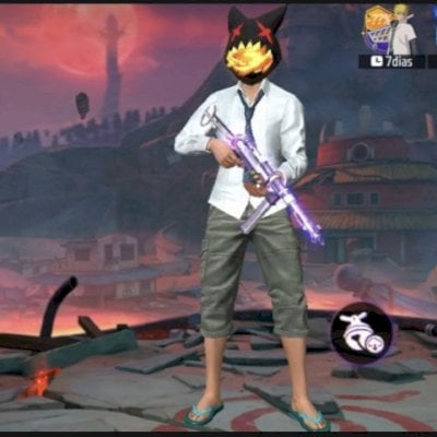 Conta de free fire com muitas skins raras