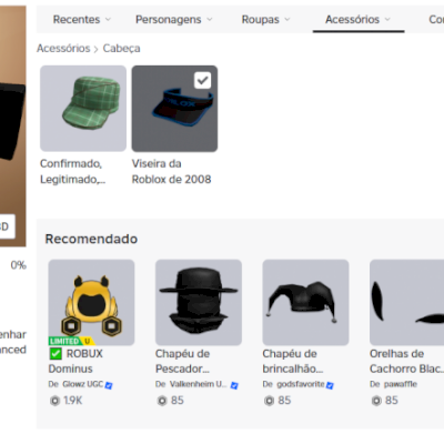 Conta Roblox Antiga 2008 com offsale