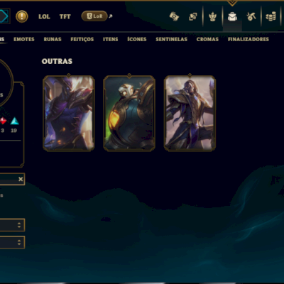 Ouro 1 com 55 Champs e 38 Skins