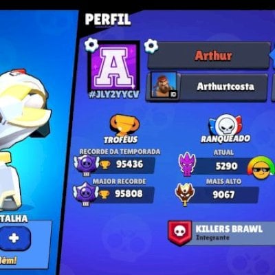 Conta Full - 280K Gold - Todos brawlers - 1000 com Hipercarga