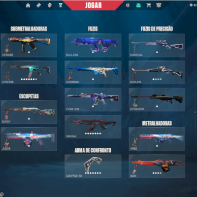 CONTA COM INUMERAS SKINS