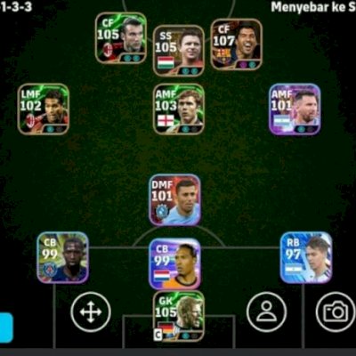 Efootball mobile contas