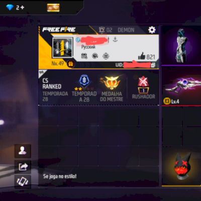 VENDO CONTA DE FF É PARA SER RÁPIDO