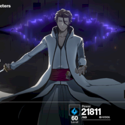 CONTA COM AIZEN B1 + ARMA BLEACH SOUL RESONANCE
