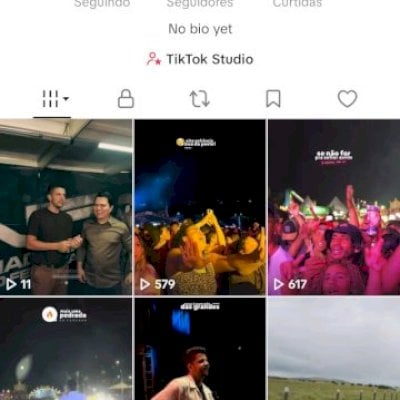 Vendo conta do tik Tok engajada