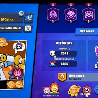 Conta de brawl stars com 52K de troféu e todos ou brawler