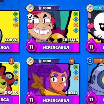 CONTA BRAWL STARS PRA RANKED, SKIN EDGAR ANJO E OUTRAS MITICASdiamante