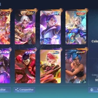 Conta colecionador renomado V 309 skins