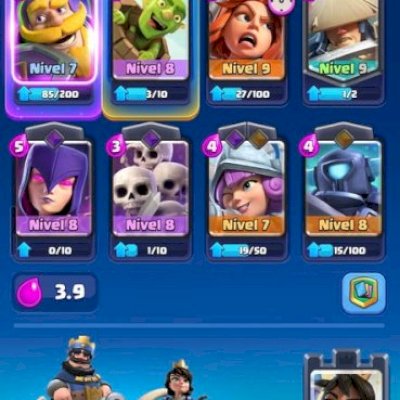 CONTA DE CLASH ROYALE! ARENA 9 / 2600 TROFEUS! 1000 GEMAS! CONTA PRA INICIAR BEM