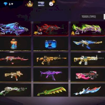 Conta de free fire MT boa !