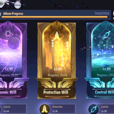 Todos os personagens SS, EX e S level 80 e mais.