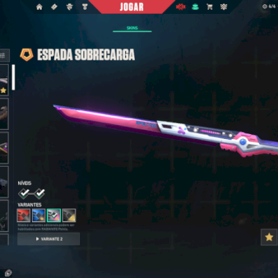 Conta valorant 5 vandal interessantes, skins de spectre, phantom e skin de faca.