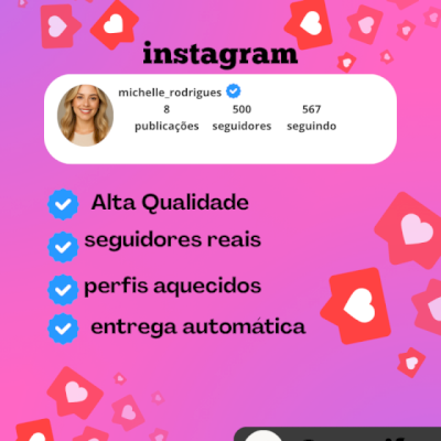 🌸 PERFIS 500 SEGUIDORES REAIS | Excelente Qualidade✅