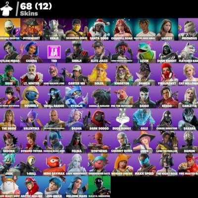 >>Conta Fortnite | 68 Skins | Scorpion (MK3) | Genji | Meowdas | The Bride