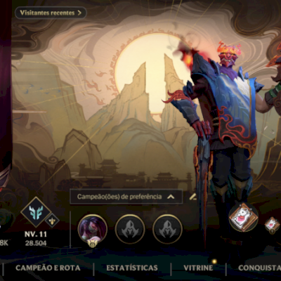 Conta Wild Rift bem gemada