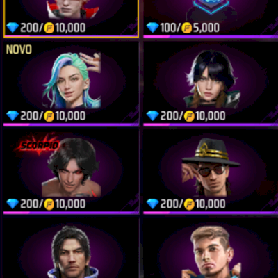 Desbloqueio De Personagens